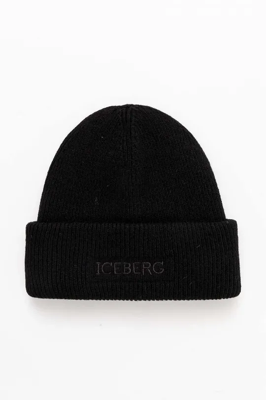Шерстяная шапка Iceberg шерсть чёрный 3043.7079