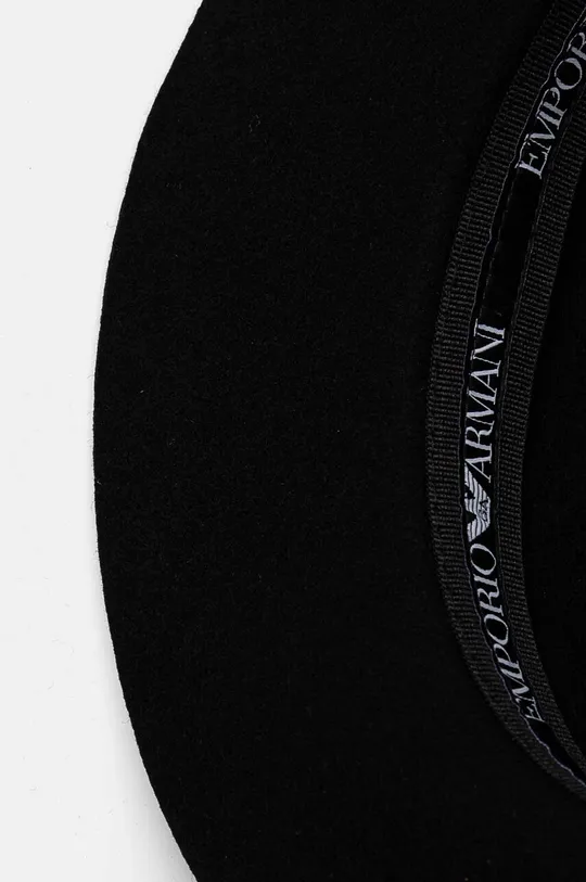 Шерстяная шляпа Emporio Armani чёрный 637044.4F510