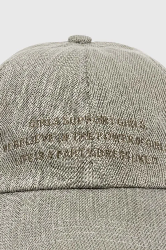Βαμβακερό καπέλο του μπέιζμπολ Miss Sixty πράσινο