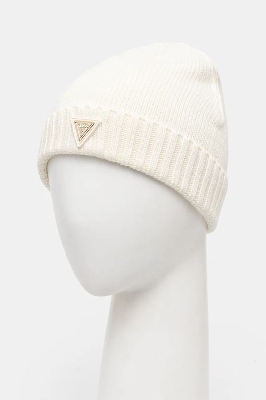 Σκουφί από μείγμα μαλλιού Guess BEANIE V4BZ08.Z39B0 μπεζ AW24