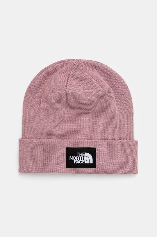 The North Face berretto Dock Worker Recycled Beanie a maglia fine rosa NF0A3FNT1MI1