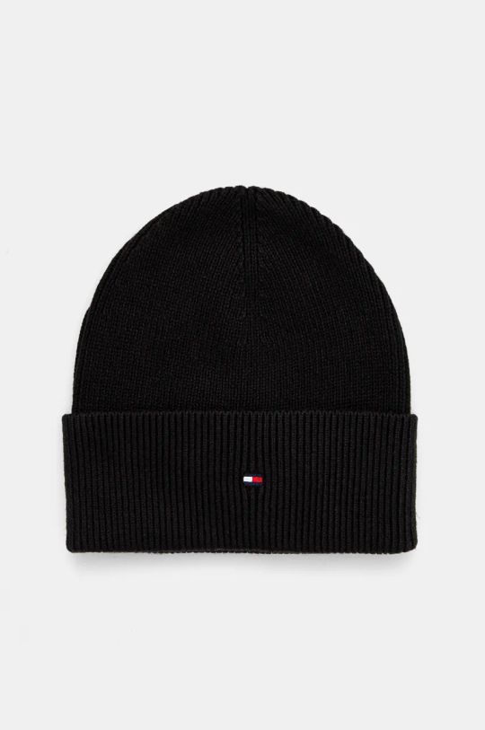 Tommy Hilfiger cappello con aggiunta di cachemire misto lana nero AW0AW16637