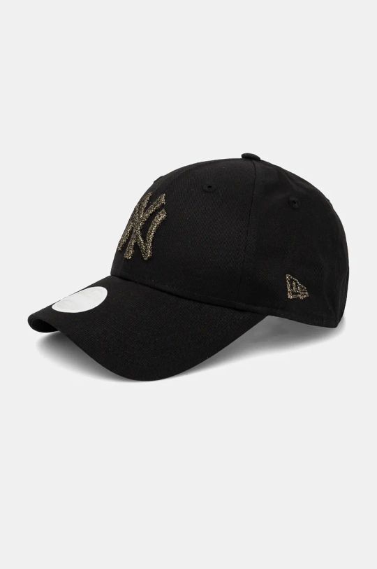 Хлопковая кепка New Era 9FORTY® NEW YORK YANKEES хлопок чёрный 60565245