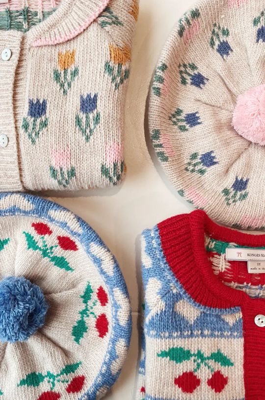 Detská vlnená baretka Konges Sløjd BELOU KNIT BERET KS101423