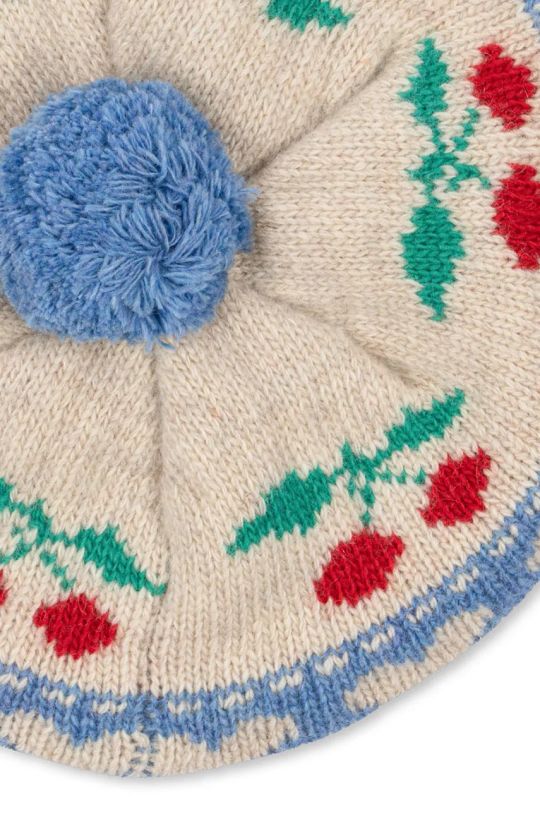 Детска вълнена барета Konges Sløjd BELOU KNIT BERET син KS101423