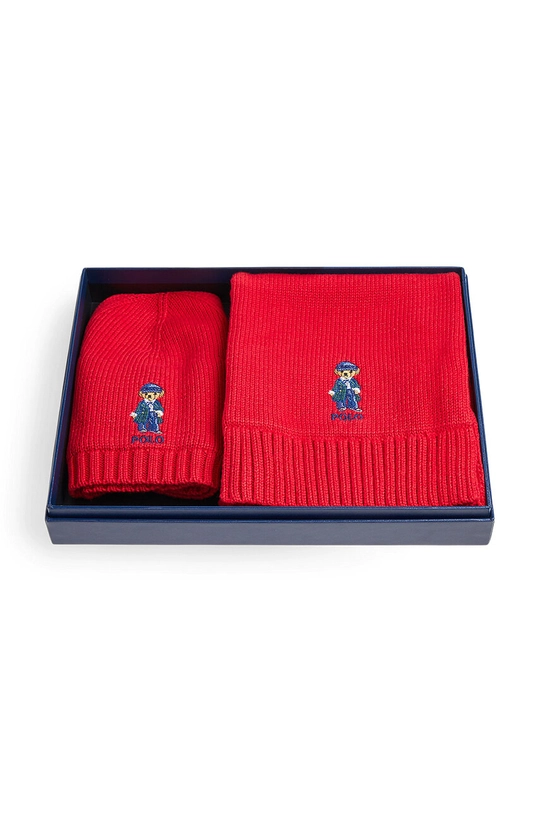 BIMBA Polo Ralph Lauren beretto e sciarpa per bambini 313951763001 rosso