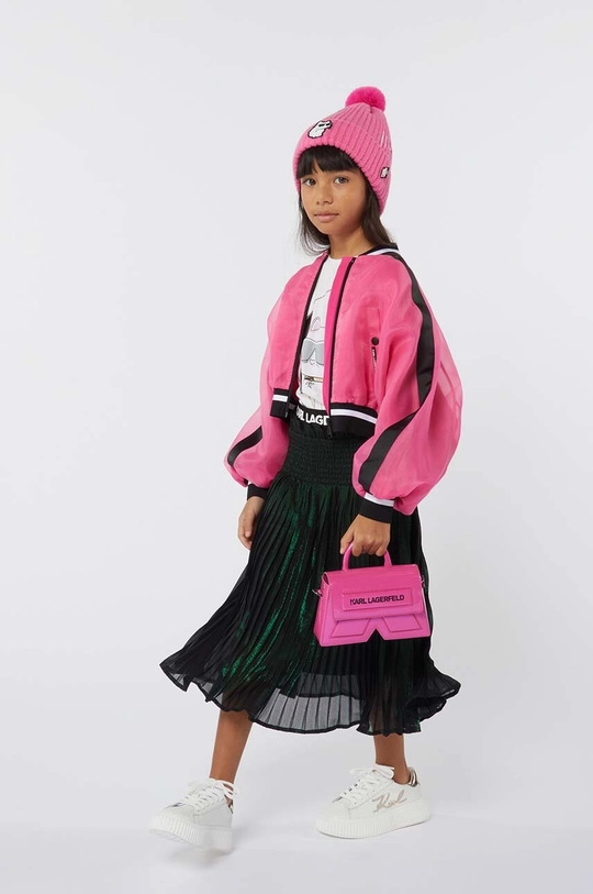 Karl Lagerfeld berretta per bambini Z30327. rosa