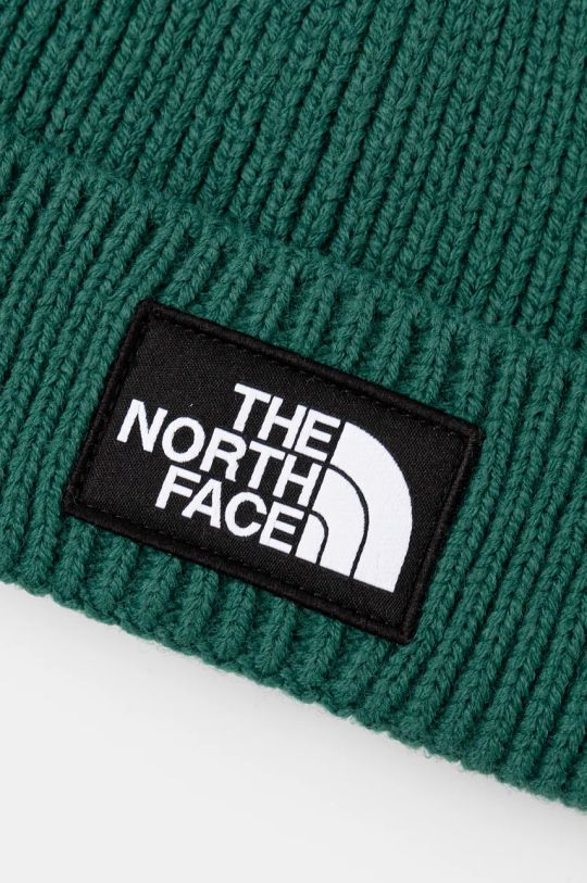 Chłopiec The North Face czapka TNF BOX LOGO CUFFED BEANIE NF0A7WGCNL11 zielony