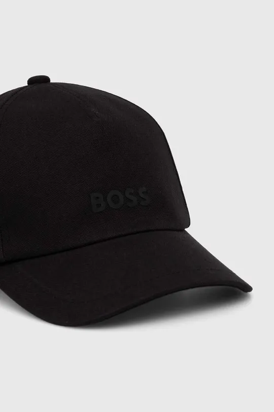 Boss Orange czapka z daszkiem bawełniana czarny