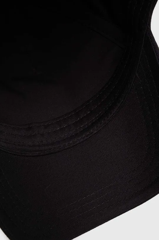 czarny HUGO czapka z daszkiem bawełniana