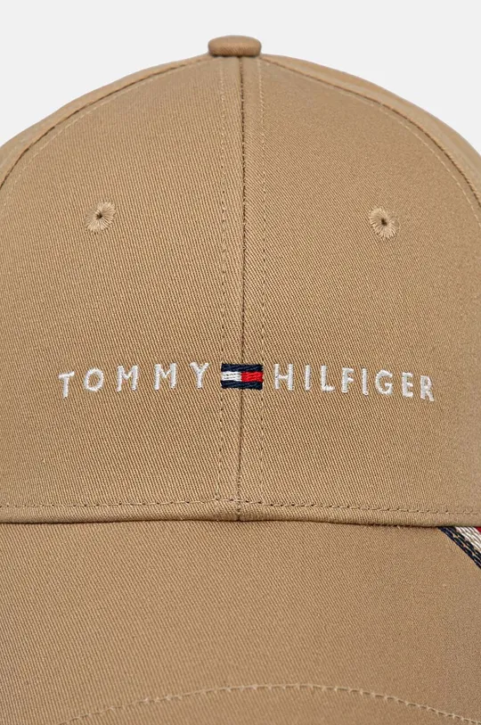 Хлопковая кепка Tommy Hilfiger AM0AM12532 бежевый AW24