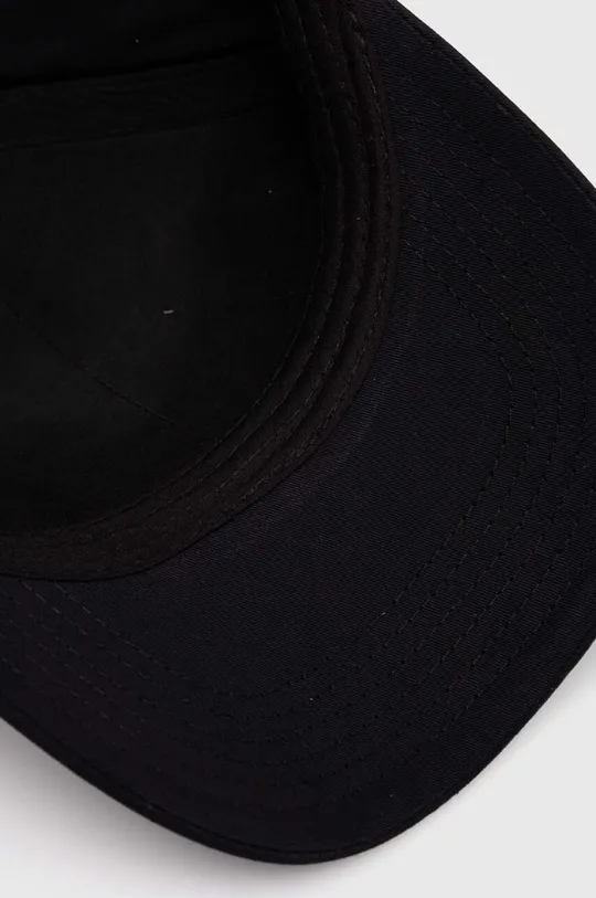 czarny Guess czapka z daszkiem bawełniana