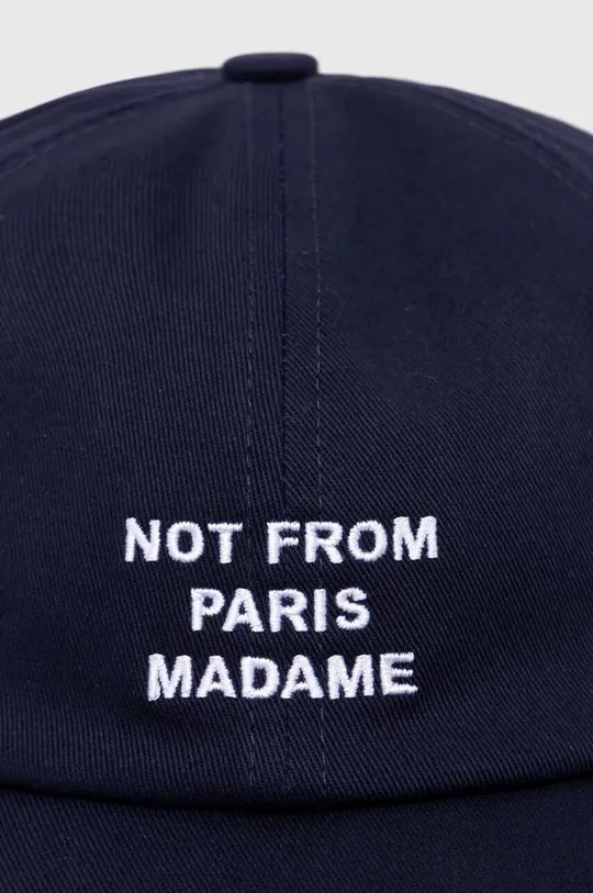 Drôle de Monsieur czapka z daszkiem bawełniana La Casquette Slogan granatowy
