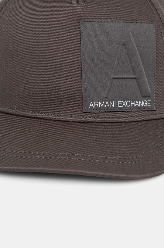 Pamučna kapa sa šiltom Armani Exchange 954215.4F114 siva AW24