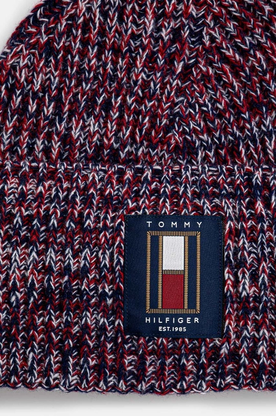 Вълнена шапка Tommy Hilfiger AM0AM12808 бордо AW24