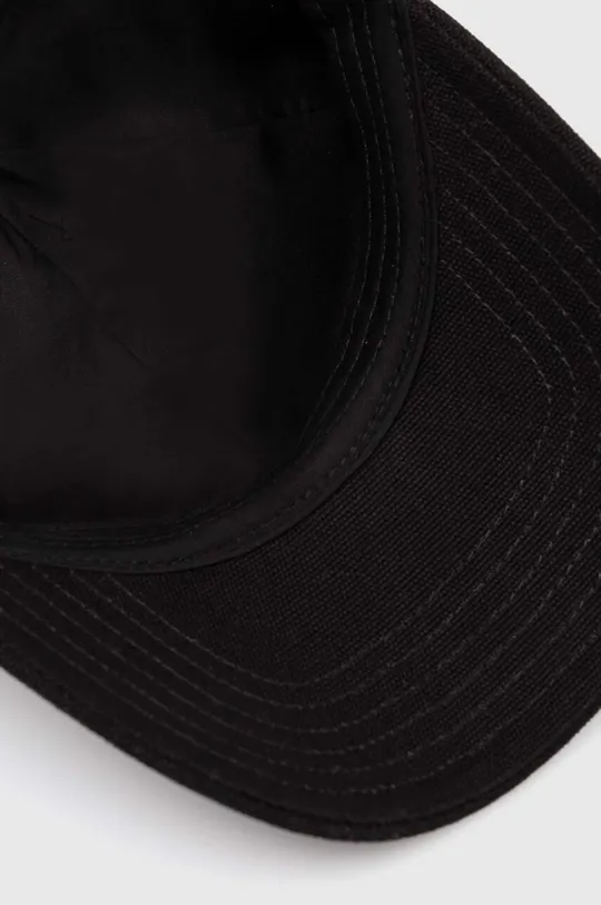 μαύρο Βαμβακερό καπέλο του μπέιζμπολ Karl Lagerfeld Jeans