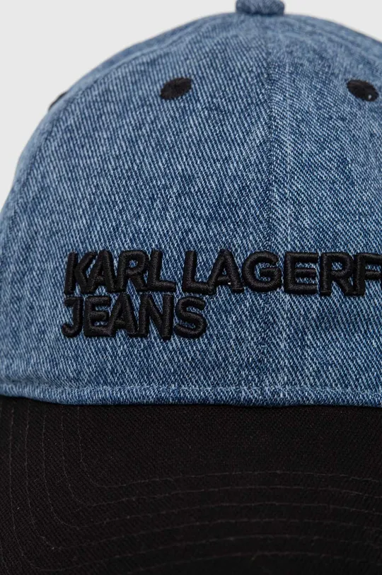 Джинсова кепка Karl Lagerfeld Jeans блакитний