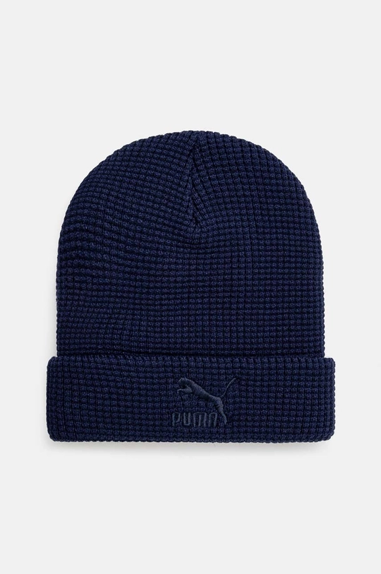 Шапка Puma Classics Mid Fit Beanie гладкий темно-синій 025677