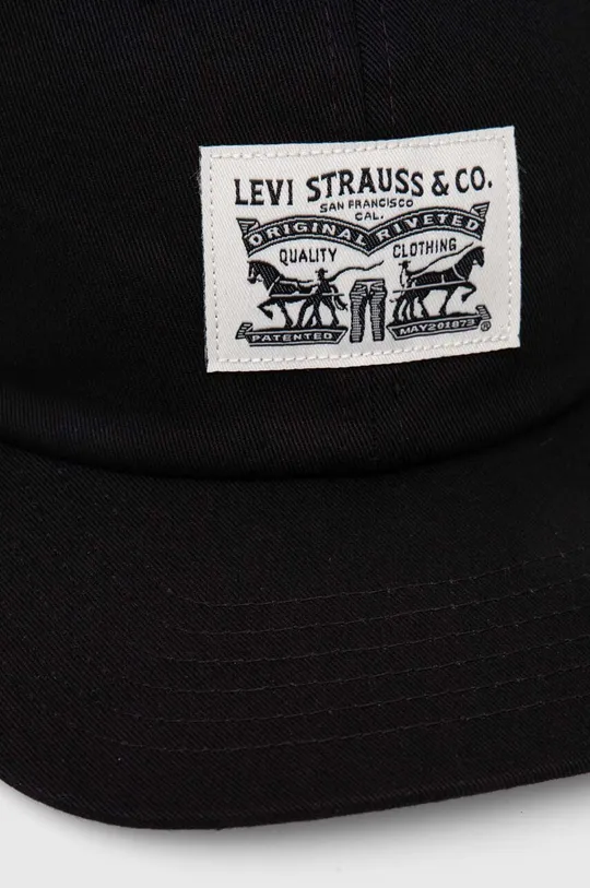 Хлопковая кепка Levi's 000A9.0000 чёрный AW24