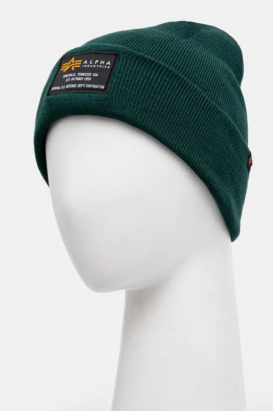 Аксессуары Шапка Alpha Industries Crew Beanie 128924 зелёный