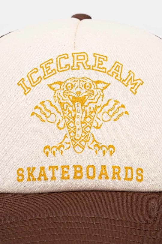 ICECREAM czapka z daszkiem Tiger Trucker IC24264 brązowy AW24