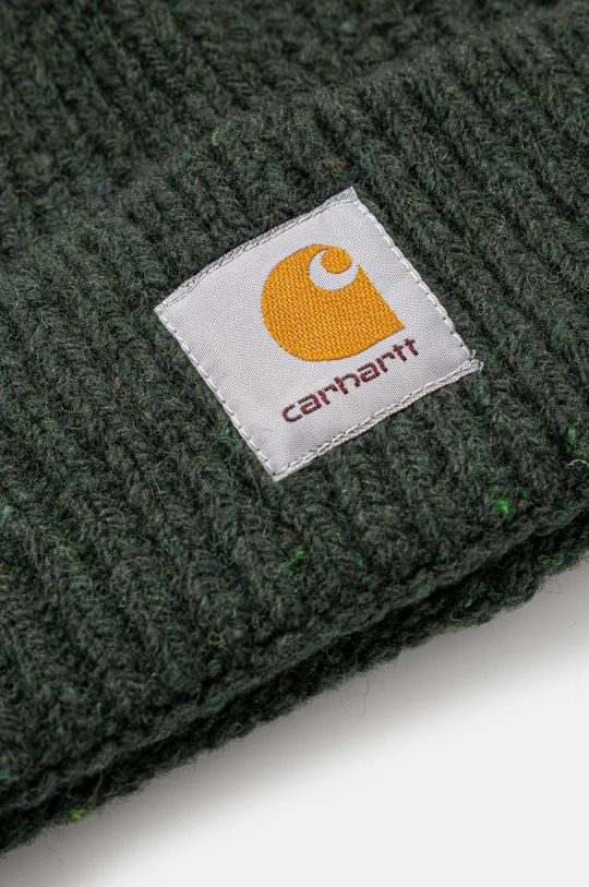 Vlnená čiapka Carhartt WIP Anglistic Beanie I013193.2IXXX zelená AW24