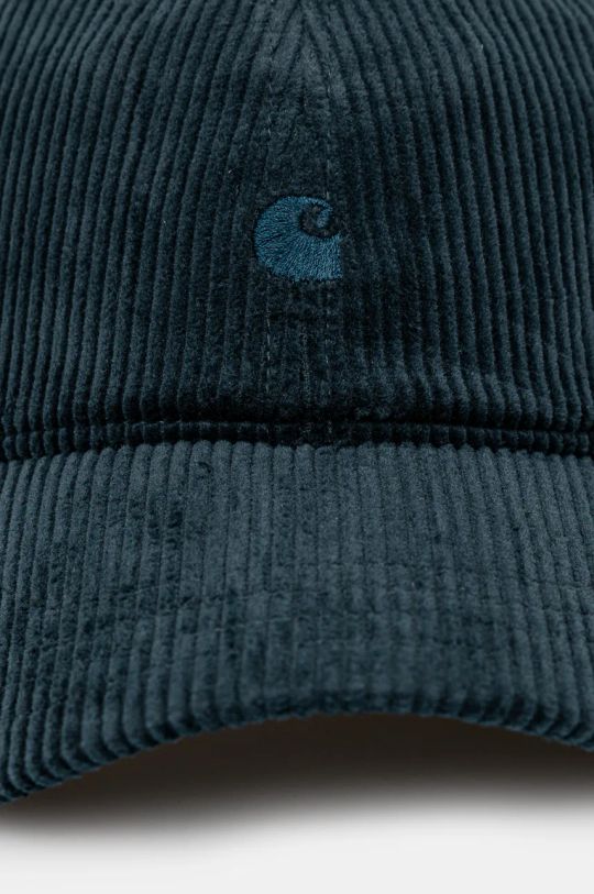 Menčestrová baseballová čiapka Carhartt WIP Harlem Cap I026890.05BXX tyrkysová AW24