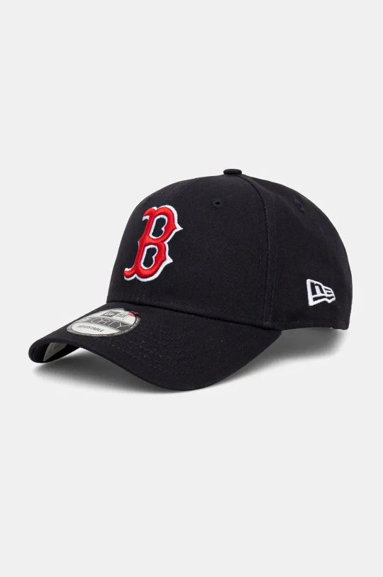 Βαμβακερό καπέλο του μπέιζμπολ New Era MLB SIDE PATCH 9FORTY® BOSTON RED SOX εφαρμογή σκούρο μπλε 60509701