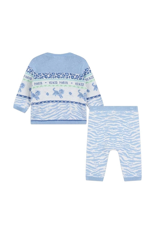 Dječja pamučna trenirka Kenzo Kids K60441.54.81 plava AW24