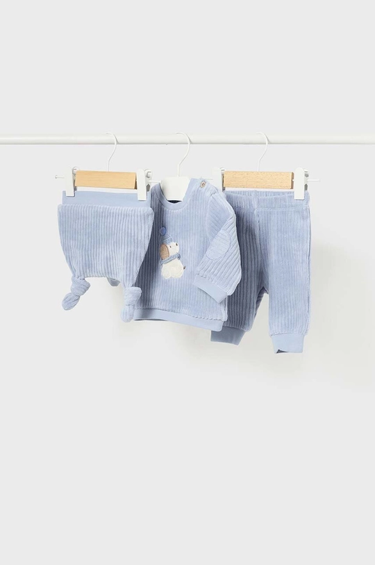 Βρεφική φόρμα Mayoral Newborn 3-pack 2626.1B.Newborn.9BYH μπλε AW24