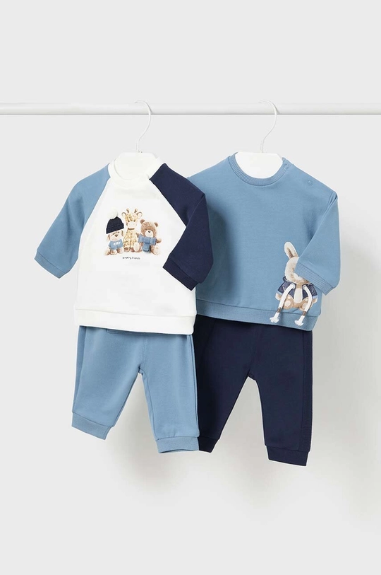 Βρεφική φόρμα Mayoral Newborn 2-pack εκτύπωση μπλε 2635.1M.Newborn.9BYH