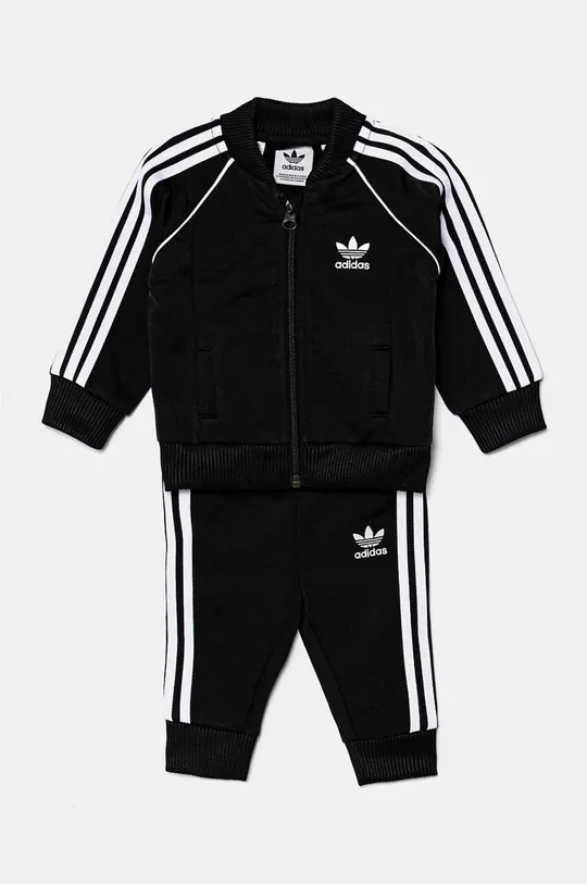 Cпортивний костюм для немовлят adidas Originals SST TRACKSUIT трикотаж чорний IX7622
