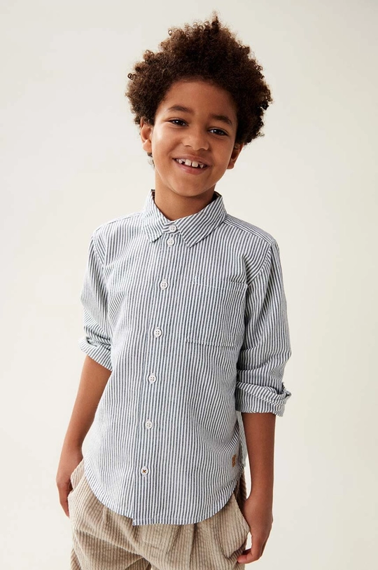 Liewood camicia di cotone per bambini Costa Stripe Shirt LW19551 blu