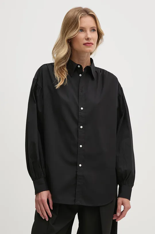 Хлопковая рубашка Polo Ralph Lauren casual чёрный 211941512