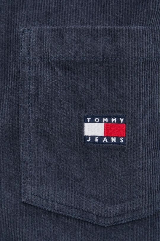 Tommy Jeans koszula sztruksowa DW0DW18619 granatowy