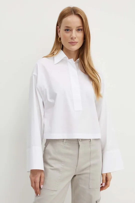 белый Хлопковая блузка MAX&Co. Женский