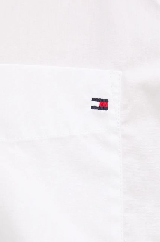 Βαμβακερό πουκάμισο Tommy Hilfiger WW0WW45612 λευκό