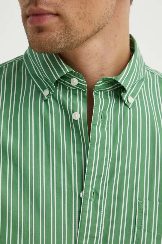 Les Deux koszula bawełniana zielony
