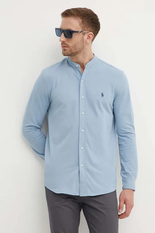 modrá Bavlnená košeľa Polo Ralph Lauren Pánsky