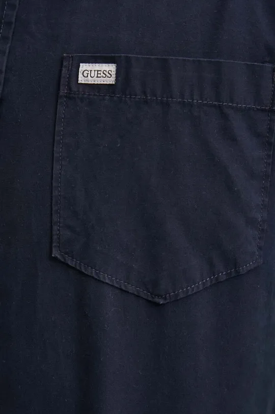 Хлопковая рубашка Guess Jeans M4YH35.WGCF1 тёмно-синий
