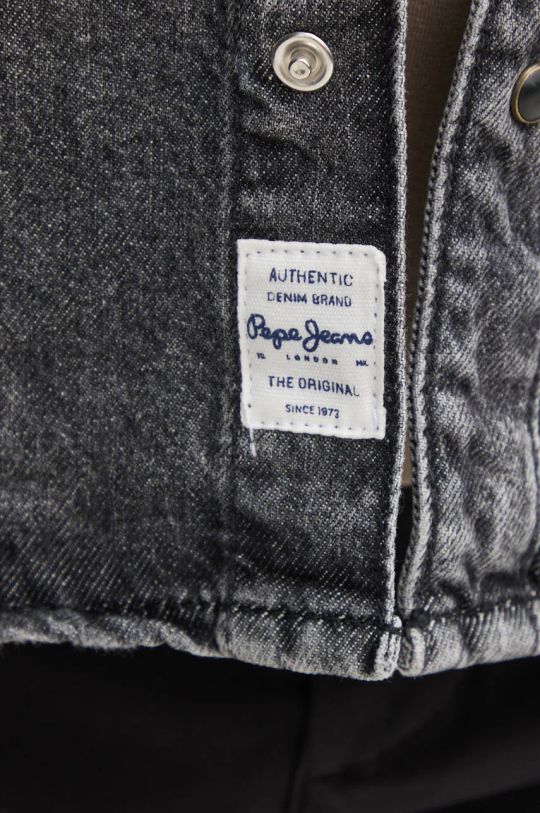 Džínová košile Pepe Jeans BROOKS PM308767 šedá