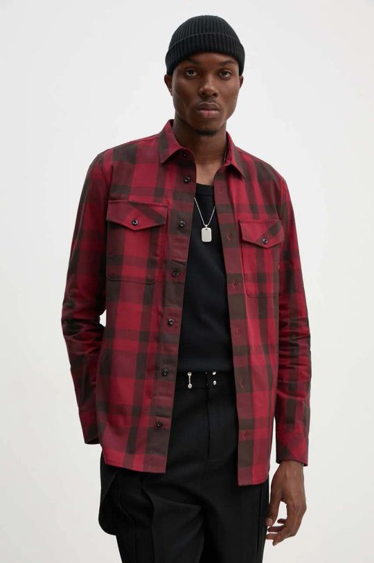 G-Star Raw camicia in cotone regolare rosso D24963.D412