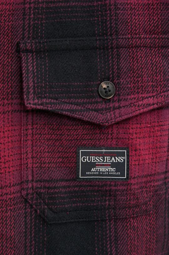 Памучна риза Guess Jeans M4BH64.WGMH1 черен