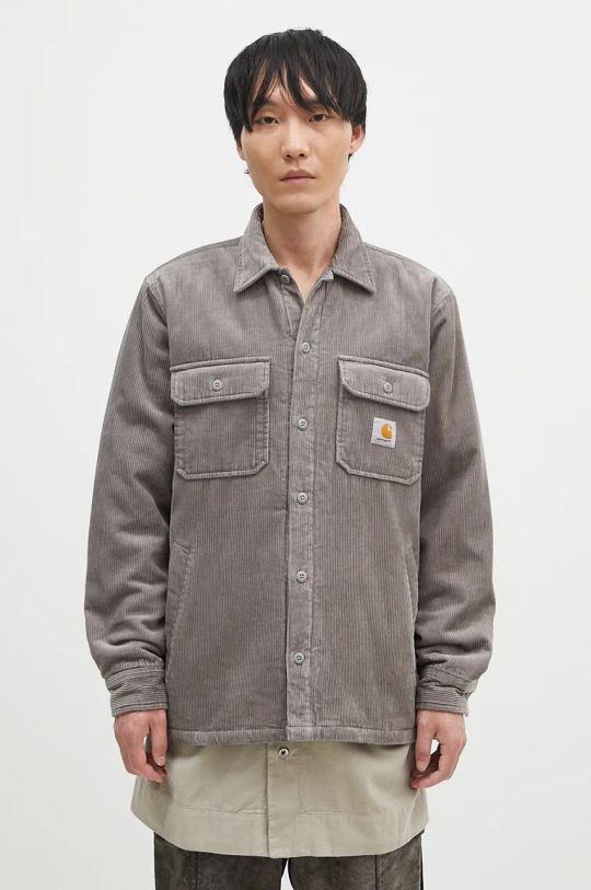 Carhartt WIP geacă cu aspect de cămașă Whitsome Shirt Jac tranzitional gri I028827.29KXX