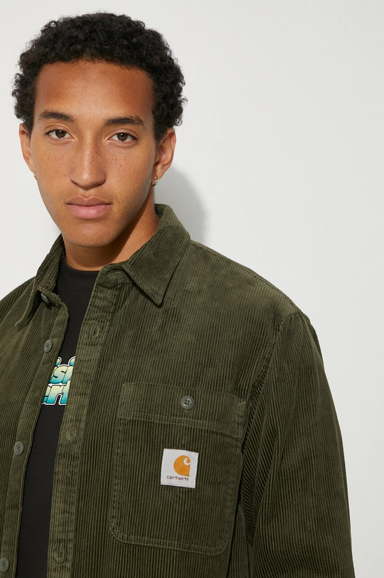 Carhartt WIP corduroy shirt Longsleeve Flint I029442.66602 green