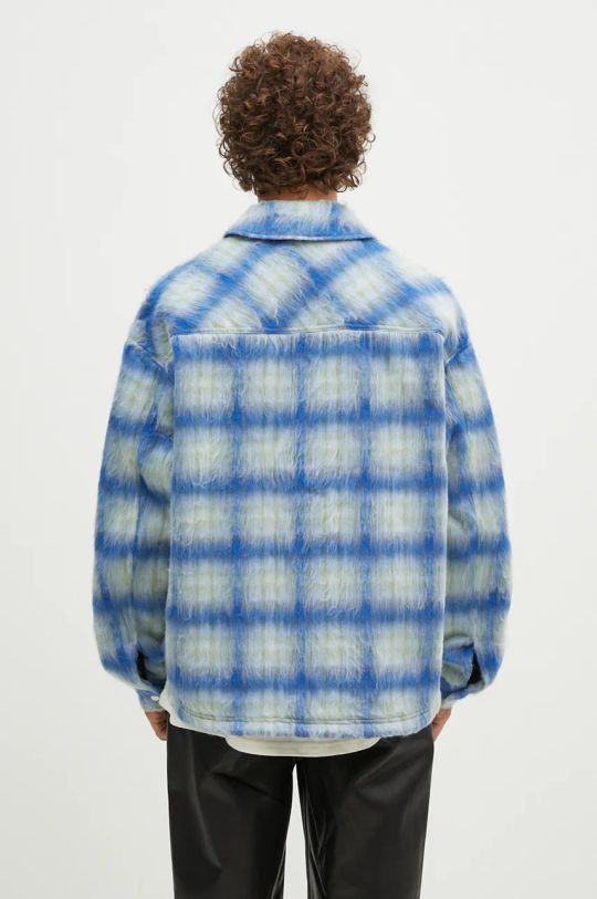 Clothing Represent shirt jacket Textured Overshirt MLM2160.196 blue