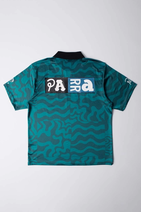 by Parra polo Sports Flage Polo Shirt 52102 turkusowy AW24