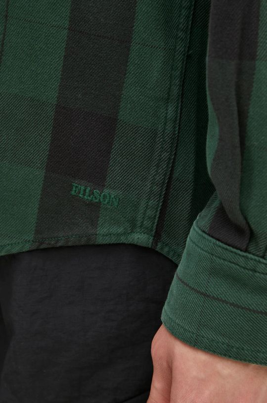 Filson camicia in cotone Vintage Alaskan Guide Shirt verde FMCAM0013