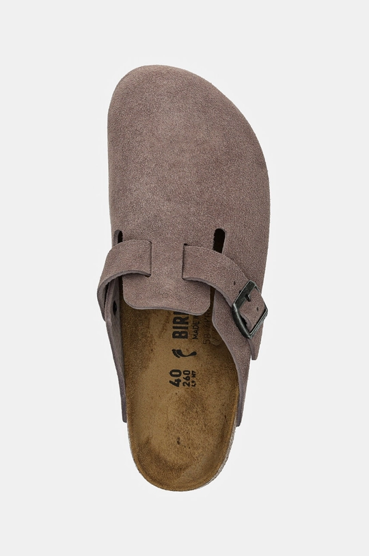 Semišové šľapky Birkenstock Boston fialová 1028375