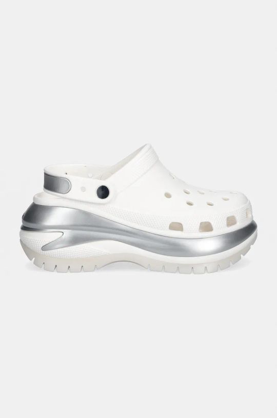 Шльопанці Crocs Mega Crush Metallic Clog 210368.138 білий AW24